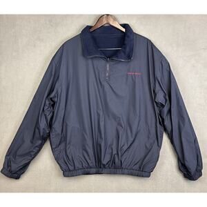 Vtg Ralph Lauren Polo Golf Reversible Pullover Windbreaker Fleece Size XL